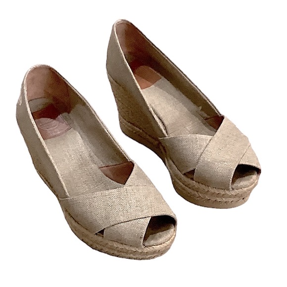 Tory Burch Espadrille Wedge Sandals 9 - Picture 2 of 11